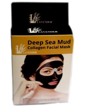 Deep sea mud collagen facial mask-it contains deep sea mud and lavender extracts, which can efficacy absorb acne and blackheads on nose or face, and quickly penetrate into skin to reduce the face oil, blackheads, and make the skin smooth, elastic, moisturizing and brightening